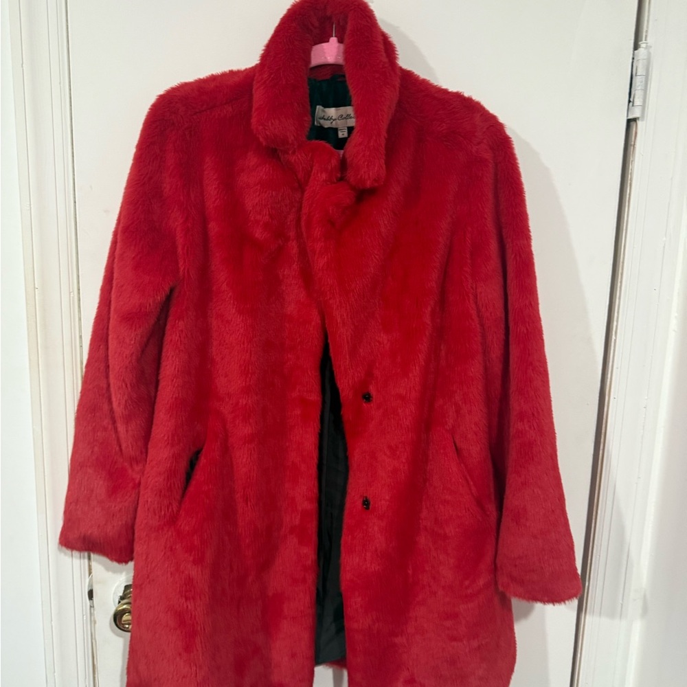Red teddy jacket - Picture 2 of 6